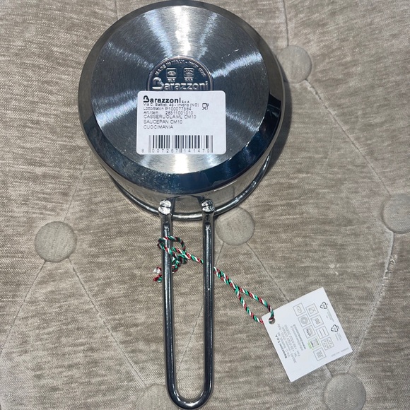 BARAZZONI S.P.A. Steinless Steel Saucepan 10 Cm Diameter MADE IN ITALY NWT - Picture 9 of 16